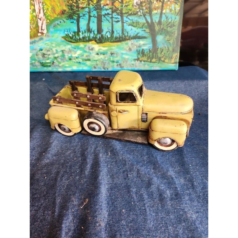 50s style rustic metal old truck metal